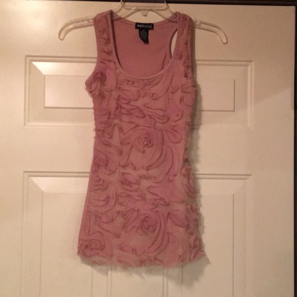 Wet Seal Tops - FREE WITH BUNDE pink / Nude textured tank